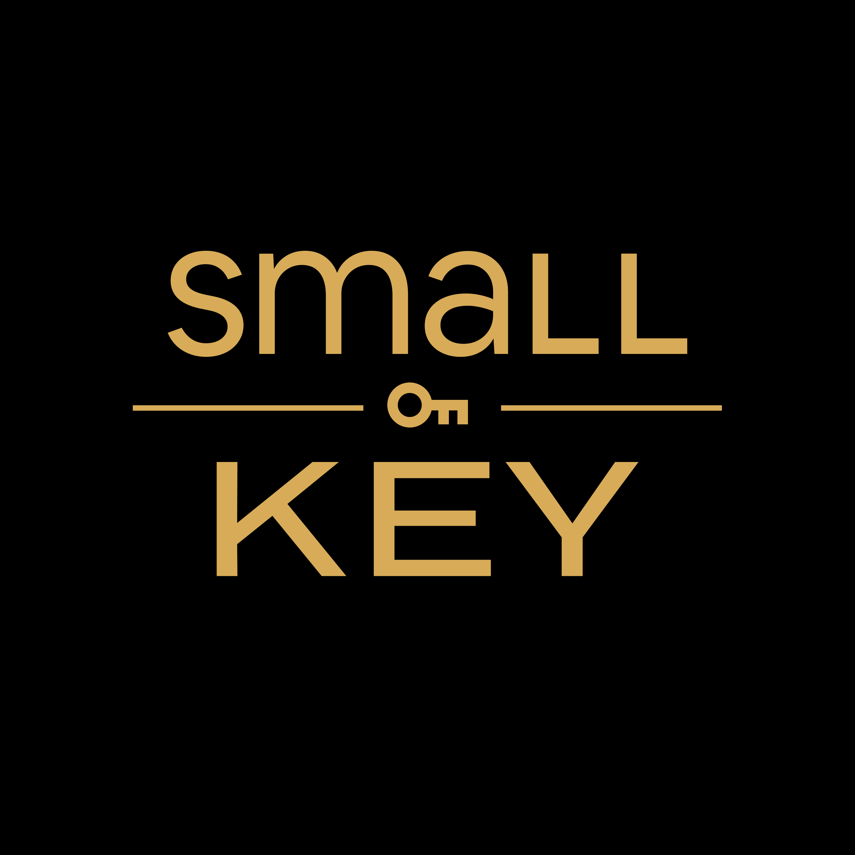 The logo for Small Key on a black background